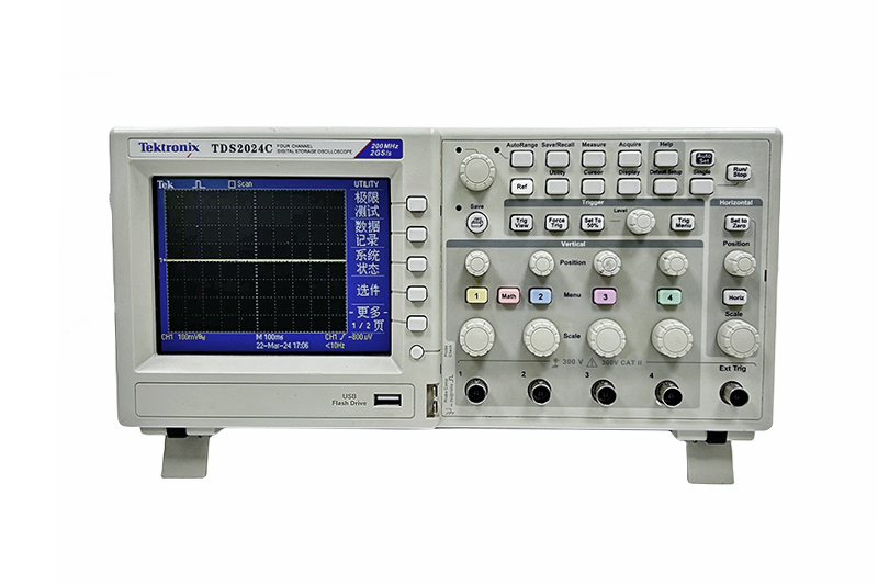 Tektronix泰克 TDS2024C數(shù)字存儲示波器 四通道200MHz帶寬