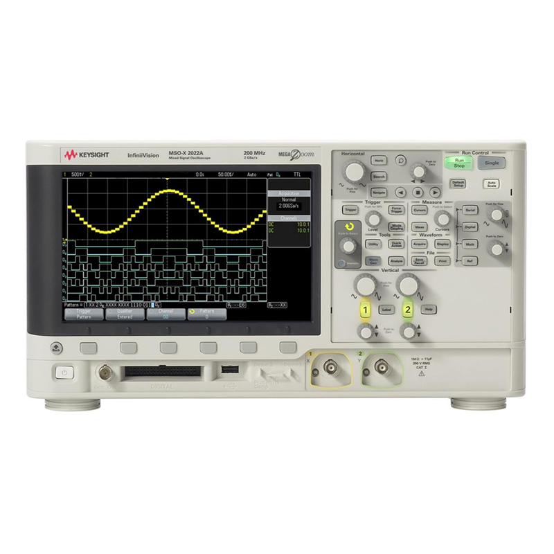 是德DSOX2002A 示波器：70 MHz，2 個(gè)模擬通道