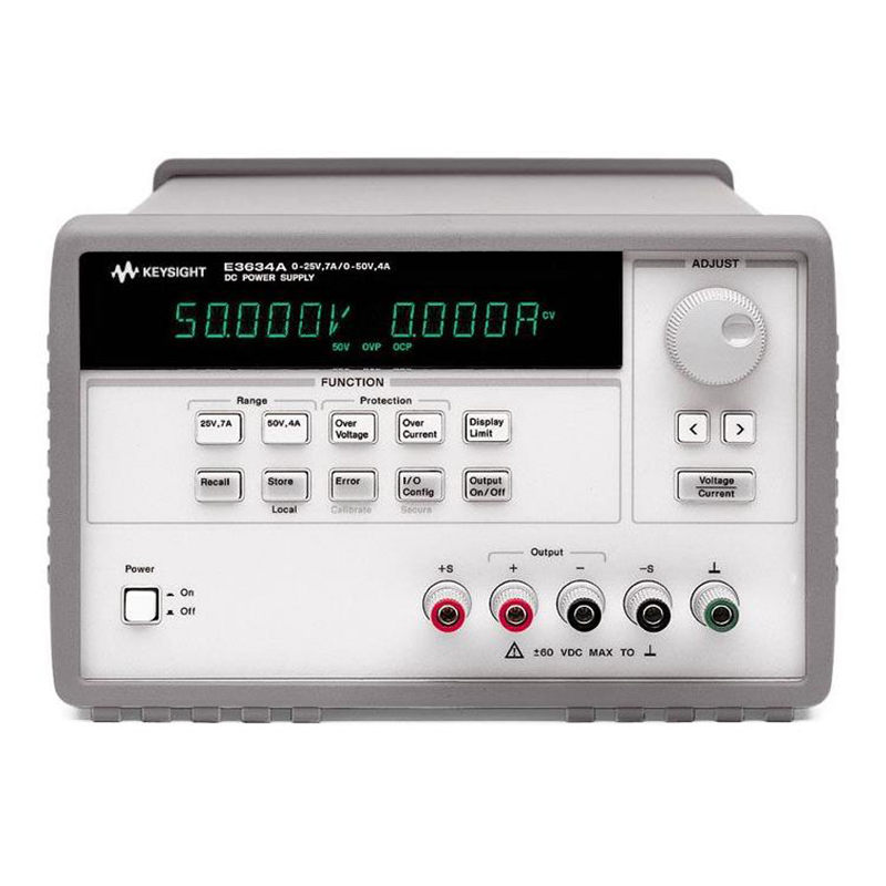 是德E3634A 200W 電源，25V，7A 或 50V，4A