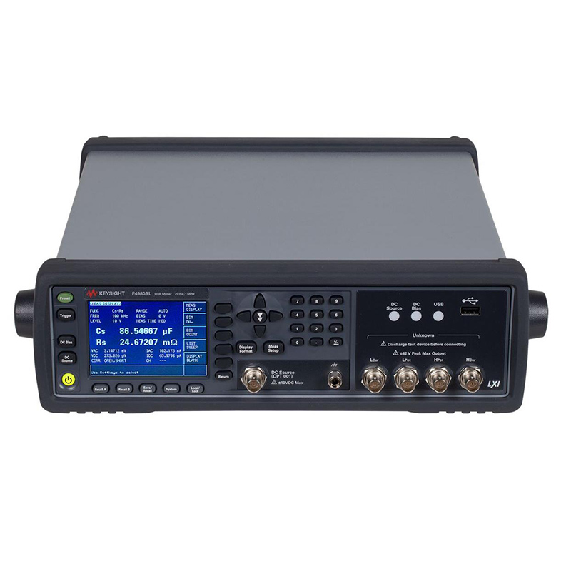 是德E4980AL 精密型 LCR 表，20 Hz 至 300 kHz / 500 kHz / 1 MHz
