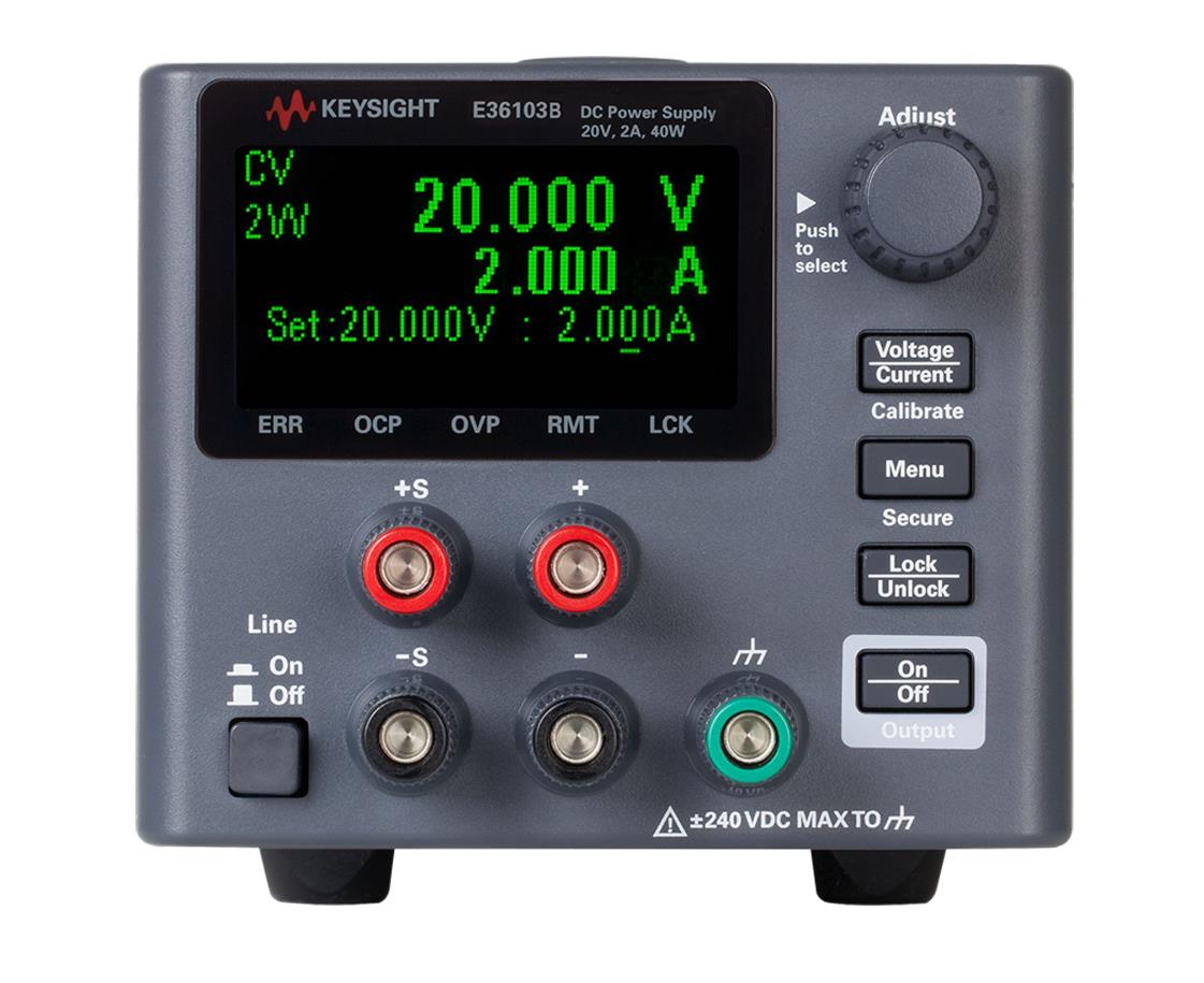 是德E36103B 直流電源，20V，2A，40W