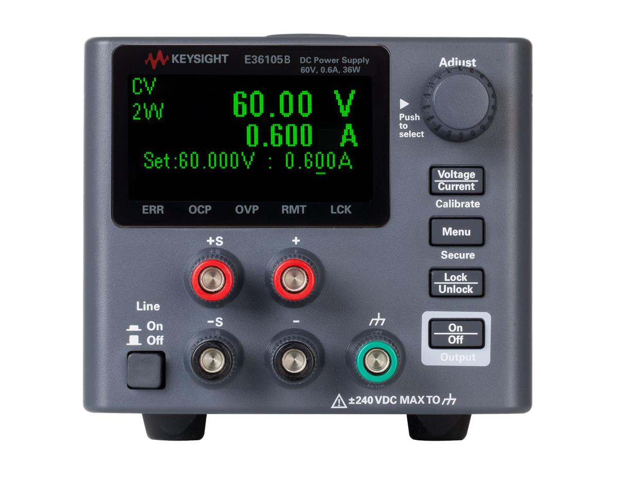 是德E36105B 直流電源，60V，0.6A，36W